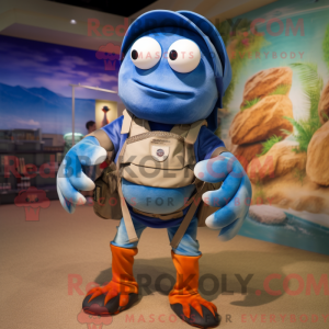 Blue Eremit Crab maskot...