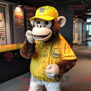 Yellow Chimpanzee mascot...
