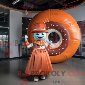 Rust Donut mascot costume...