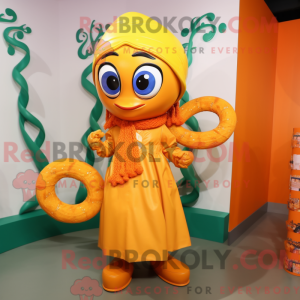 Máscara de laranja de cor...