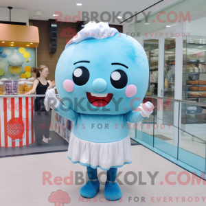Sky Blue Cupcake mascot...