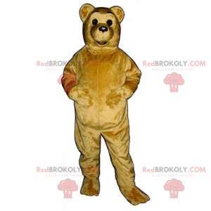 Bear maskot beige hår - Redbrokoly.com