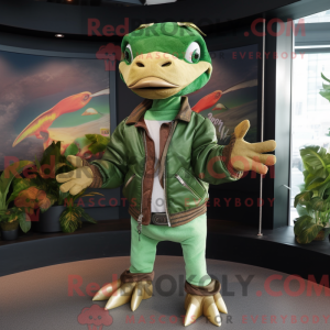 Green Dimorphodon mascot...