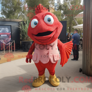 Red Fish And Chips mascot...