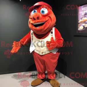 Red Fish And Chips mascot...