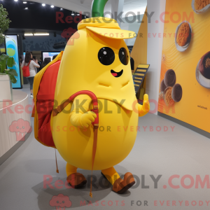 Gul peber maskot kostume...