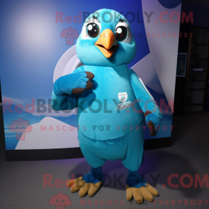 Cyan Falcon Maskottchen...