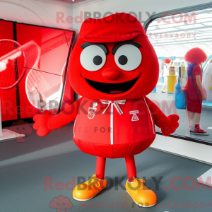 Red But mascot costume...