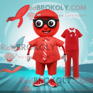 Red But mascot costume...