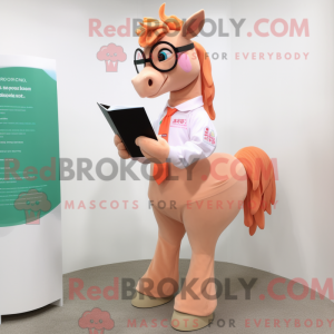 Peach Horse mascot costume...