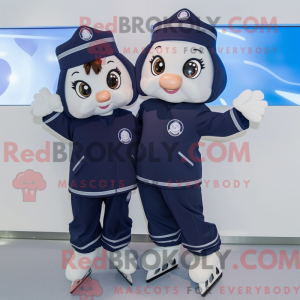 Navy Pair Of Ice Skates...