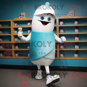 Postava maskota Teal Bottle...