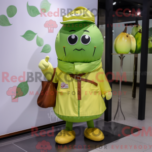 Olive Melon mascot costume...