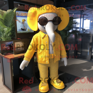 Yellow Elephant mascot...