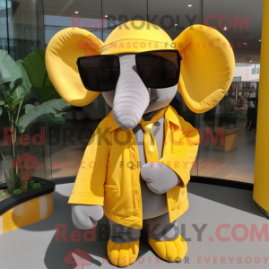 Gul elefante máscara de...