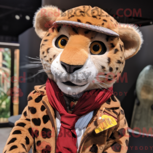 Gepard maskot kostume...