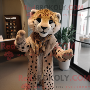 Gepard maskot kostume...