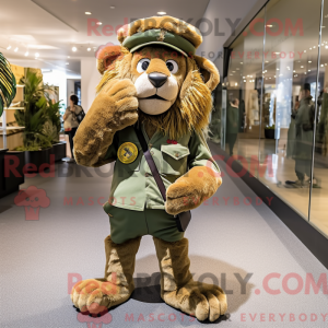 Olive Tamer Lion mascot...