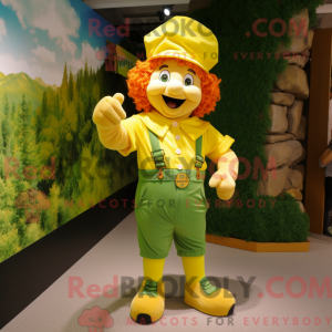 Gul Leprechaun maskot...