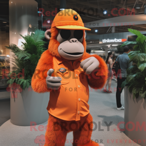 Orange Gorilla maskot...