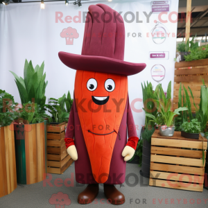 Maroon Carrot mascot...