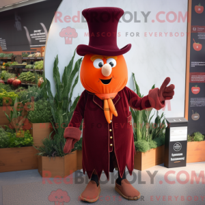 Maroon Carrot mascot...