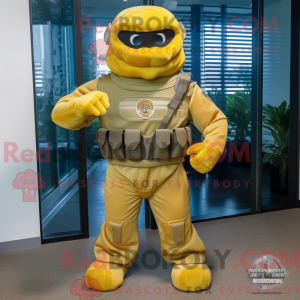 Gold Marine Recon mascot...