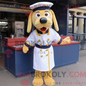 Navy Hot Dog maskot kostume...