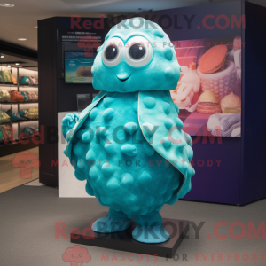 Turquoise Oyster mascot...