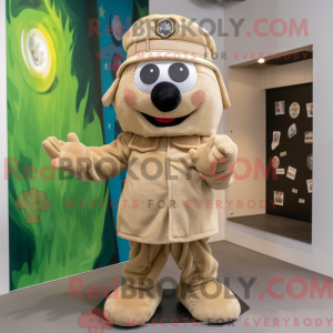 Postava maskota Tan Soldier...