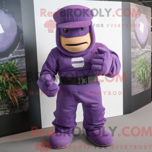Lilla Commando maskot...