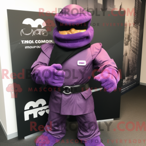 Purple Commando mascot...