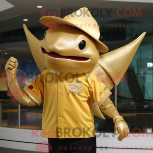 Gold Stingray mascot...