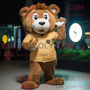 Brown Lion-mascottekostuum...