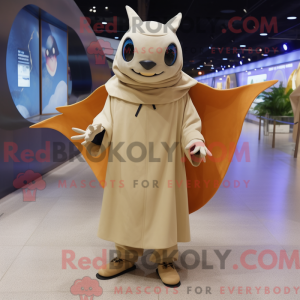 Tan Manta Ray mascot...