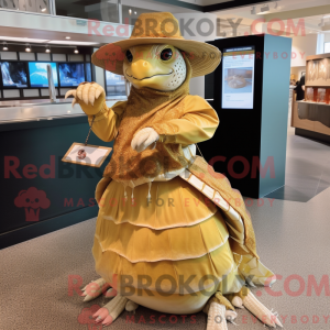 Gold Sea Turtle mascot...