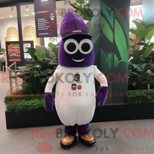 Aubergine maskot kostume...