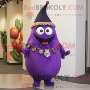 Aubergine maskot kostyme...