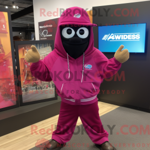 Magenta Gyro mascot costume...