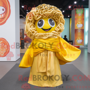 Geel Ramen-mascottekostuum...