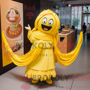 Yellow Ramen mascot costume...