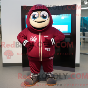 Maroon Pho mascot costume...