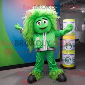 Green Soda Can maskot...