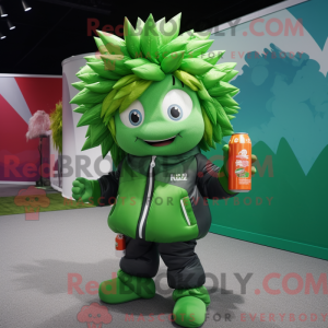 Green Soda Can mascot...