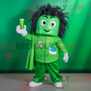 Green Soda Can maskot...