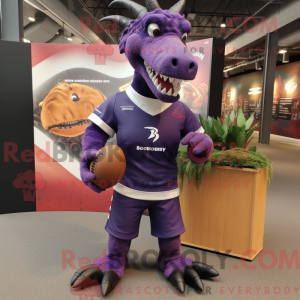 Purple Spinosaurus mascot...