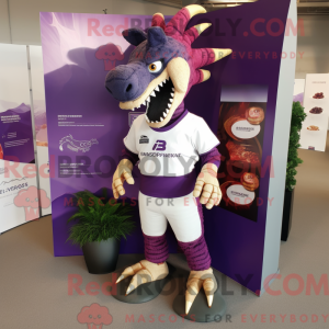 Purple Spinosaurus mascot...