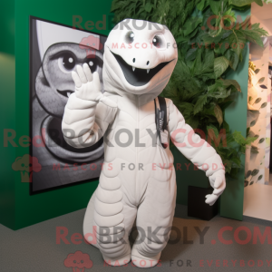 White Titanoboa mascot...