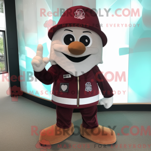Maroon Hourglass maskot...