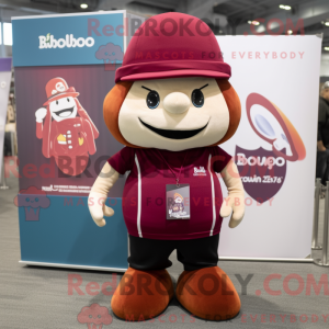 Maroon Hourglass mascot...